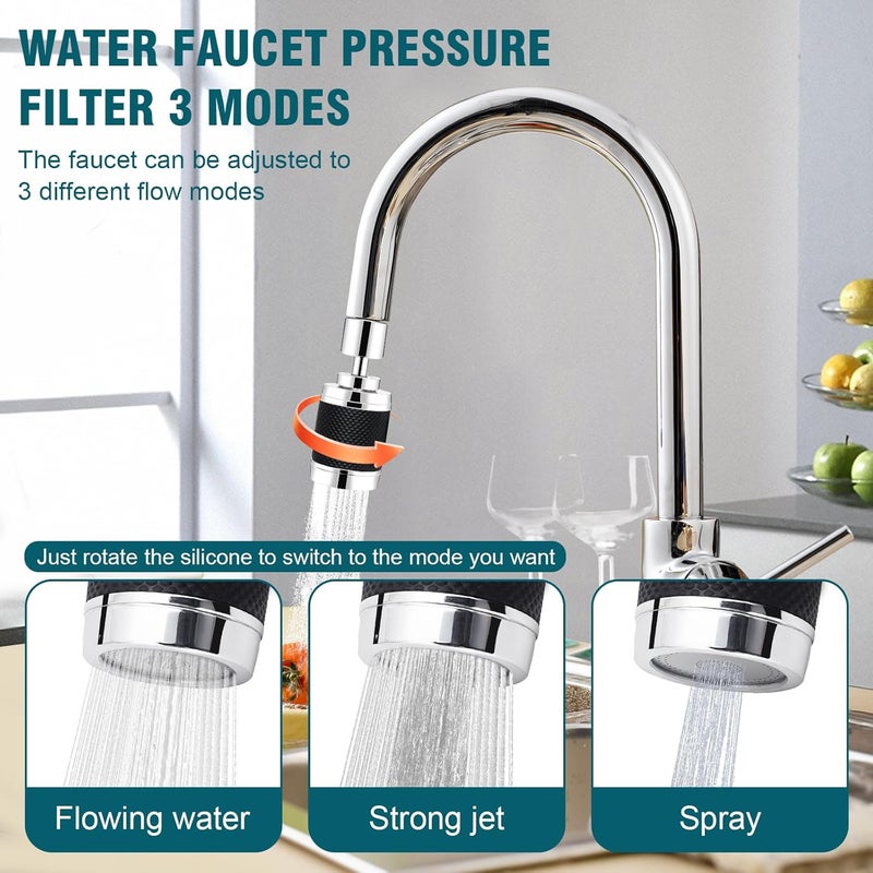 TGuidHand 5 faucet filters - kitchen sink/bathroom sink alternatives - faucet extender PP cotton - strong filter to improve water quality - Image 4